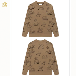 OEM & ODM Hommes Pull Jacquard Pulls Tricot Ras Du Cou Coton Tricoté Designer Pull Hommes - Product Image 3