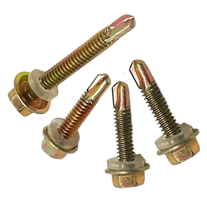 Tornillos de accionamiento hexagonales autoperforantes métricos listos para enviar sujetadores de tornillo de madera de acero al carbono estándar DIN/ISO del fabricante de Vietnam - Product Image 1