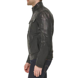 Veste de moto Automne et hiver Veste en cuir Manteau PU décontracté pour hommes - Product Image 2