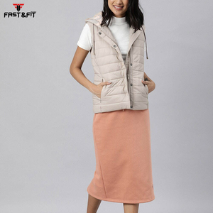 Nouvelle mode très vendue, design personnalisé, veste chaude sans manches en coton d'extérieur pour femmes et dames avec logo personnalisé - Product Image 4