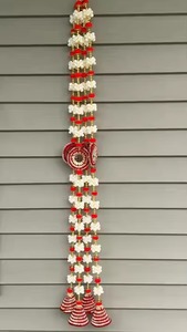 Guirnalda de flores artificiales Toran DE BODA rosa y blanca para decoración de fondo guirnalda para decoración de inauguración - Product Image 2