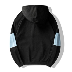 Sweat à capuche Colorblock chaud d'hiver pour hommes élégants pull en coton et polyester épais de haute qualité sweats à capuche avec logo personnalisé pour hommes - Product Image 2