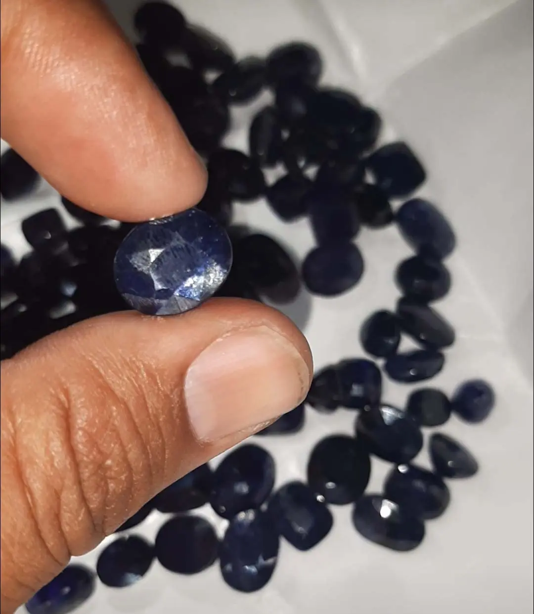 Gemstonesin số lượng lớn siêu chất lượng dễ thương sao đá quý sapphire cắt đá quý Vòng Sao Vòng trang sức cho ngày giáng sinh Quà Tặng trong 10x12mm
