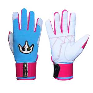 Guantes de bateo de béisbol de cuero personalizados Pro Grip, ligero y duradero para hombres, mujeres, tallas para jóvenes - Product Image 4