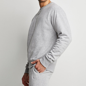 Wholesale 100% Cotton <b>Men's</b> Regular Fit <b>Pullover</b> Sweatshirt Winter Plain Dyed Breathable Quick Dry Crewneck OEM Available - Product Image 2