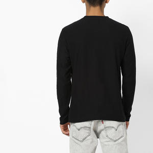 Camiseta de Manga Larga con Cuello en V para Hombre, Estilo Urbano, Algodón, Personalizable con Logotipo - Product Image 3