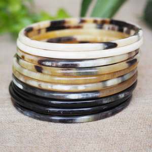 Bracelet femme de qualité supérieure fait à la main à partir de corne brute moins cher prix cornes bracelets approvisionnement direct - Product Image 3