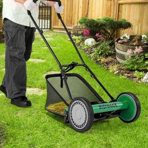 Top Performance 16-Inch <b>Lawn</b> <b>Mower</b> with 5 Steel Blades and Grass Catcher Bag Easy <b>Push</b> Model - Product Image 5