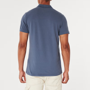 Polo d'entreprise personnalisé 98% coton 2% élasthanne Coupe ajustée Polo confortable Polo à étiquette privée - Product Image 2