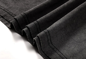 เสื้อยืดวินเทจสำหรับผู้ชายฟอกสีผ้าฝ้าย100% ซักเป็นกรดเสื้อยืดแขนสั้นสำหรับผู้ชาย - Product Image 3