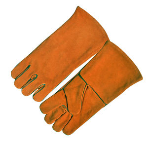 Wholesale XL Size Customized Anti-Slip Leather Working <b>Gloves</b> <b>Finger</b> Protective Safety <b>Gloves</b> for Welding Application - Product Image 5