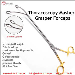 Profesional quirúrgico Pakistán hecho de acero inoxidable Lovelace Lung Grasping Forceps precio barato Lovelace Lung piercing forceps - Product Image 6