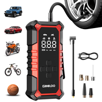 Compresseur d'air portable sans fil numérique GOOLOO A6 GEAR 160psi, batterie 7500mAh, 35L/min, gonfleur de pneus automatique, pompe à ballons