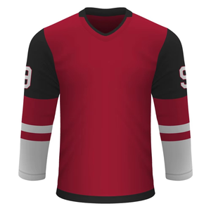 Nouveau maillot personnalisable Ensemble de maillots de hockey sur glace en polyester pour hommes Vêtements de sport imprimés par sublimation en gros - Product Image 1