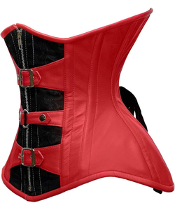 Corsé sobre el busto de cuero Real de talla grande para mujer, nuevo diseño transpirable, nuevo moldeador con núcleo de acero con diseño Premium - Product Image 2