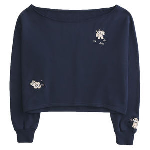 เสื้อสเวตเตอร์แฟชั่นแนวสตรีทแบบถักสำหรับผู้หญิงเสื้อสเวตเตอร์ถักทรงหลวมขนาดใหญ่พิเศษสำหรับฤดูใบไม้ร่วง - Product Image 2