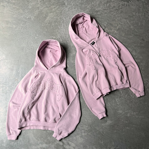 เสื้อฮู้ดสำหรับซักกรด500 GSM สำหรับฤดูหนาววินเทจผ้าฝ้าย100% แผ่นปักเทอร์รี่สูงกำหนดเองสำหรับ3D โอเวอร์ไซส์ - Product Image 3