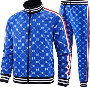 ชุดกีฬา2ชิ้นสำหรับทุกเพศฤดูใบไม้ร่วงน้ำหนักเบาระบายอากาศได้ดีชุดวอร์มผ้าฝ้าย100% ใส่กลับด้านได้ - Product Image 5