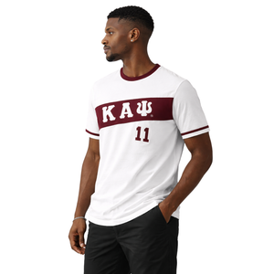 Camiseta Premium Kappa Alpha Psi Kream, Talla Exacta, Mezcla de Algodón Suave, Cresta Bordada con Letras Griegas, Ropa de Fraternidad - Product Image 3