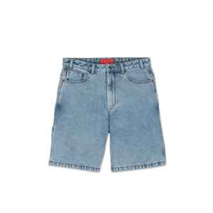 Shorts en jean pour homme, fabrication de denim, streetwear, personnalisés, uni, lavage vintage, haute qualité, respirant, taille élastique, séchage rapide - Product Image 1