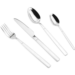 Ensemble de couverts en métal créatif et simple avec manche royal finition argentée pour la maison et les tables de mariage - Product Image 5