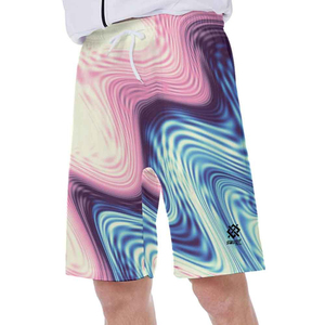 Pantalones cortos de baño de playa lisos de diseño diferente informal personalizado para hombres con servicio de secado rápido Fitness ropa de verano Pantalones cortos de baño de poliéster - Product Image 4