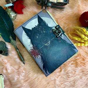 Diarios de cuero hechos a medida Patrón de caballo Deckle Edge Trapo de algodón Papeles hechos a mano Reventa Ágata Inclusión de piedras preciosas - Product Image 4