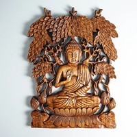 Panneaux d'art en bois sculptés à la main avec des motifs personnalisables, panneaux en bois sculptés pour la décoration murale