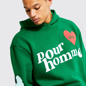 High Quality Plain Pullover Hoody Custom Logo Soft and <b>Comfy</b> Adult Top Puff Printed <b>Hoodies</b> - Product Image 5