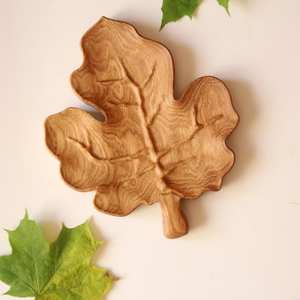 Vaisselle décorative rectangulaire en bois massif véritable naturel, plateau de service à fruits, plateau de service à café, plateau de service à café - Product Image 6