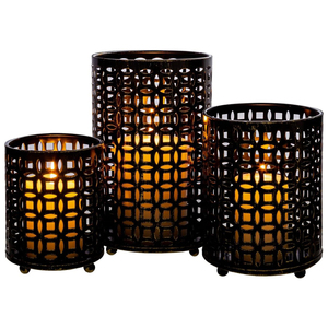 Soporte de luz de té de Metal plateado directo de fábrica hecho a mano pintado a mano Navidad Hogar granja mesa de comedor decoración ambiente - Product Image 6