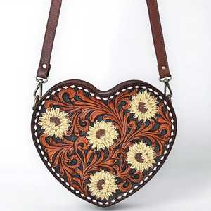 Bolso de cantina occidental con estampado floral bohemio de otoño, bolso cruzado con cierre de cremallera, bolso de fabricante indio al por mayor - Product Image 3
