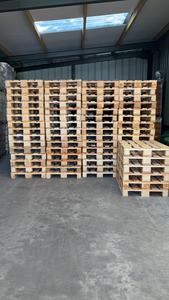 Nouvelles palettes industrielles en plastique en bois d'occasion du fournisseur de palettes européennes de haute qualité Conception simple face à entrée bidirectionnelle pour la logistique - Product Image 6