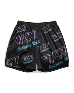Pantalones cortos de baloncesto para hombre de verano explosivo Retro malla transpirable 100% algodón cómodo y elegante - Product Image 3