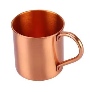 Tasses en métal martelées uniques pour boissons 100% Matériau en cuivre pur Revêtement de laque protégé poli et sûr pour les aliments - Product Image 5