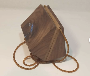 Bolsos de Mano de Madera con Patrones Artísticos, Estilo Vintage para Bodas y Fiestas - Product Image 1