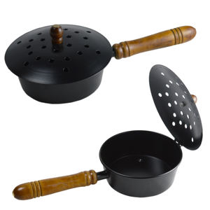 Brûleur d'encens ironique avec porte-encens de conception de poignée de main finition peinte en noir Design décoratif en forme de décor intérieur - Product Image 1