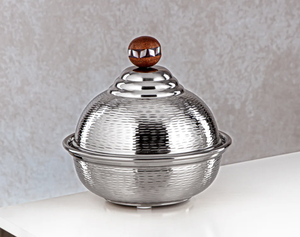 Bol à dattes élégant pour la maison, l'hôtel, le restaurant, bol à fruits secs, bonbons, chocolat, vaisselle, finition nickel, bols à dattes en laiton arabe - Product Image 2