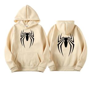 Top qualité à capuche pour les Couples impression broderie hommes et femmes basiques coton mélangé pull à capuche avec poche kangourou - Product Image 4