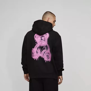 Sweat à capuche imprimé en spray surdimensionné pour hommes personnalisé à la mode Sweat à capuche respirant avec logo personnalisé de haute qualité pour l'hiver à capuche décontracté - Product Image 1