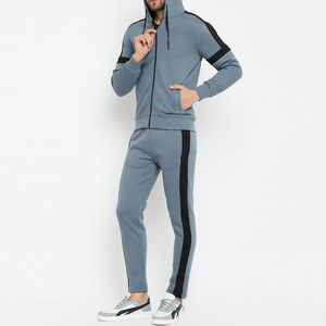 Vêtements de sport tendance, survêtement personnalisé pour homme, ensemble à manches longues et à séchage rapide, survêtement uni - Product Image 2