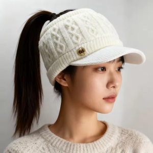 Chapeau d'hiver polyvalent et chaud, épaissi, anti-froid, protection des oreilles, logo, bonnets en tricot d'hiver - Product Image 5