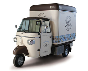 Triciclo Eléctrico para Comida, Carrito de Catering Móvil de Tres Ruedas, Resistente a la Oxidación, 10 pies de Largo, para Café, Pizza, Tacos, Helados - Product Image 2