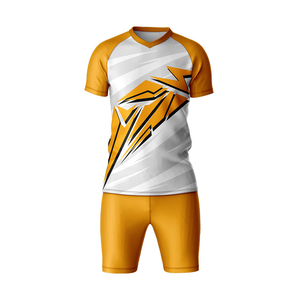 Ensemble d'uniformes de football personnalisés pour hommes, rouge et noir, impression par sublimation, maillot et short respirants en polyester, tenue d'équipe de football OEM - Product Image 4