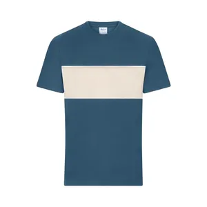 T-Shirt Sostenibile e Organica con Blocchi di Colore per Merchandising Promozionale - Product Image 4