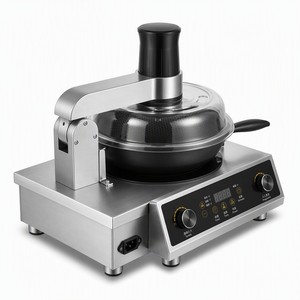 Machine de cuisson automatique à induction pour wok, robot mélangeur pour la cuisine des hôtels, équipement de restauration - Product Image 1
