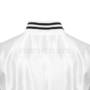 Chaqueta ligera de invierno con letras de satén hecha a medida, nuevo estilo, chaqueta con letras de satén para hombres - Product Image 4