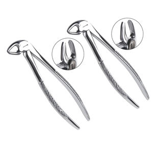 Fórceps de extracción de dientes Manual de alta calidad de acero inoxidable de grado médico acabado de espejo opaco certificado CE Dental profesional - Product Image 1