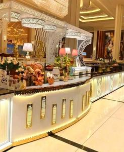 Comptoir de buffet nuage en acier inoxydable pour la restauration Design moderne et élégant roi international - Product Image 1