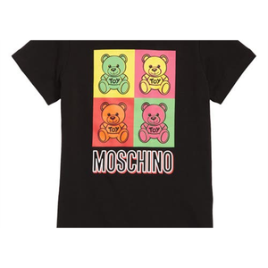 T-shirt per Bambini Moschino con Grafica Orso Multicolore, 100% Cotone Jersey, per Bambini Piccoli, Taglia 12 Anni, Motivo Cartone Animato - Product Image 3